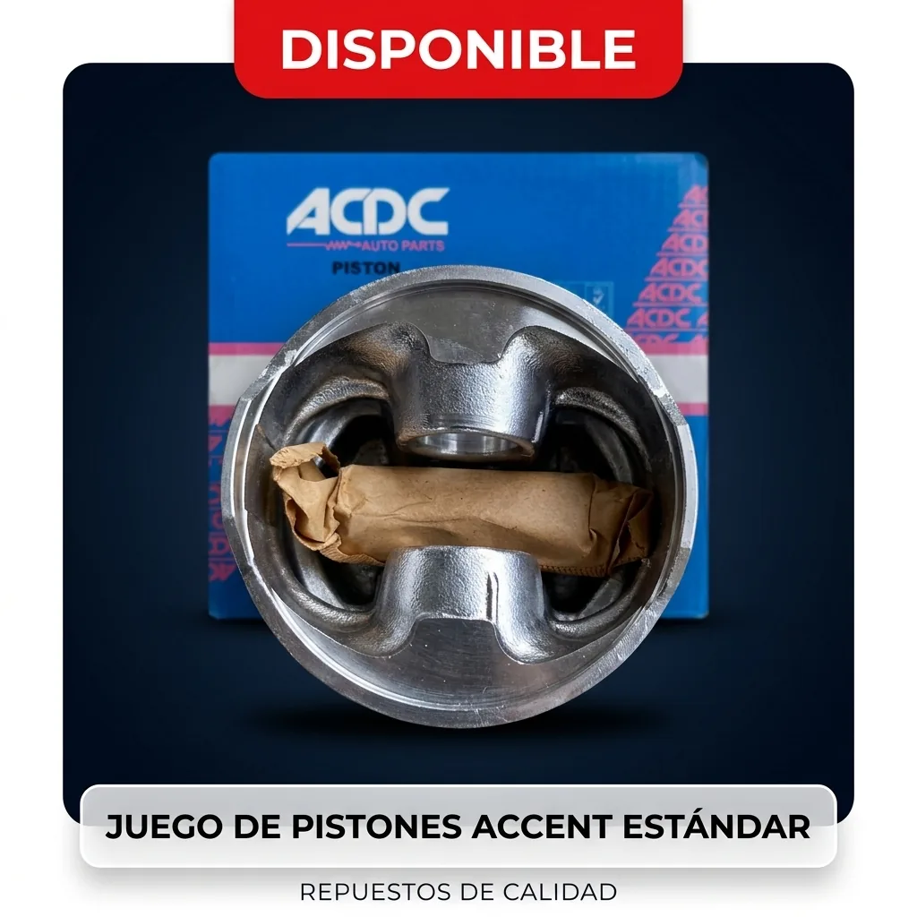 Juego de pistones Accent estándar